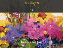 Tablet Screenshot of lorritrogdon.com